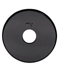 Накладка розетки TV (черный) 